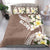 Aloha Hawaii Festive Bedding Set Frangipani Lace Classic - Beige