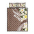 Aloha Hawaii Festive Quilt Bed Set Frangipani Lace Classic - Beige