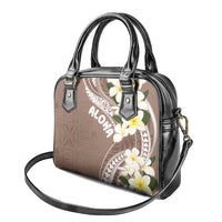 Aloha Hawaii Festive Shoulder Handbag Frangipani Lace Classic - Beige