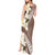 Aloha Hawaii Festive Tank Maxi Dress Frangipani Lace Classic - Beige