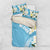 Aloha Hawaii Festive Bedding Set Frangipani Lace Classic - Turquoise