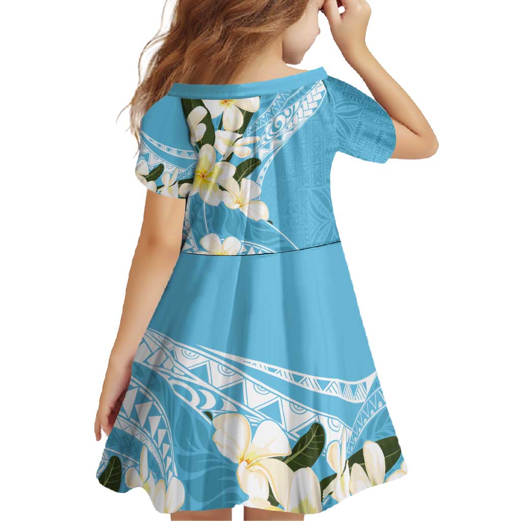 Aloha Hawaii Festive Family Matching Mermaid Dress and Hawaiian Shirt Frangipani Lace Classic - Turquoise LT7 - Polynesian Pride