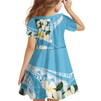 Aloha Hawaii Festive Family Matching Mermaid Dress and Hawaiian Shirt Frangipani Lace Classic - Turquoise LT7 - Polynesian Pride