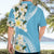 Aloha Hawaii Festive Hawaiian Shirt Frangipani Lace Classic - Turquoise