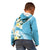 Aloha Hawaii Festive Kid Hoodie Frangipani Lace Classic - Turquoise