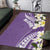 Aloha Hawaii Festive Area Rug Frangipani Lace Classic - Lavender