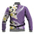 Aloha Hawaii Festive Baseball Jacket Frangipani Lace Classic - Lavender