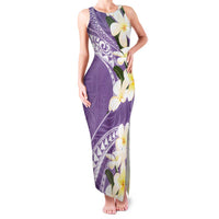Aloha Hawaii Festive Family Matching Tank Maxi Dress and Hawaiian Shirt Frangipani Lace Classic - Lavender