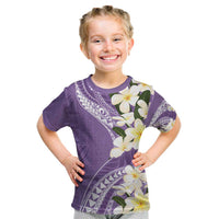 Aloha Hawaii Festive Kid T Shirt Frangipani Lace Classic - Lavender