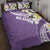 Aloha Hawaii Festive Quilt Bed Set Frangipani Lace Classic - Lavender