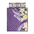 Aloha Hawaii Festive Quilt Bed Set Frangipani Lace Classic - Lavender