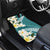 Aloha Hawaii Festive Car Mats Frangipani Lace Classic - Teal