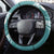 Aloha Hawaii Festive Steering Wheel Cover Frangipani Lace Classic - Teal