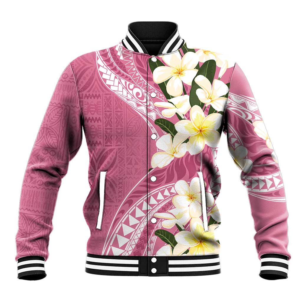 Aloha Hawaii Festive Baseball Jacket Frangipani Lace Classic - Rosy