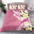 Aloha Hawaii Festive Bedding Set Frangipani Lace Classic - Rosy