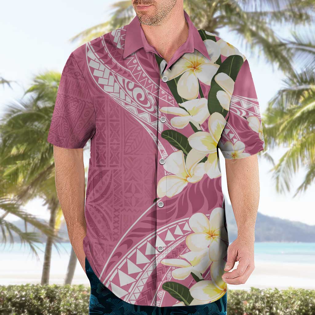 Aloha Hawaii Festive Hawaiian Shirt Frangipani Lace Classic - Rosy