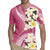 Aloha Hawaii Festive Rugby Jersey Frangipani Lace Classic - Rosy