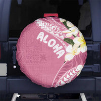 Aloha Hawaii Festive Spare Tire Cover Frangipani Lace Classic - Rosy