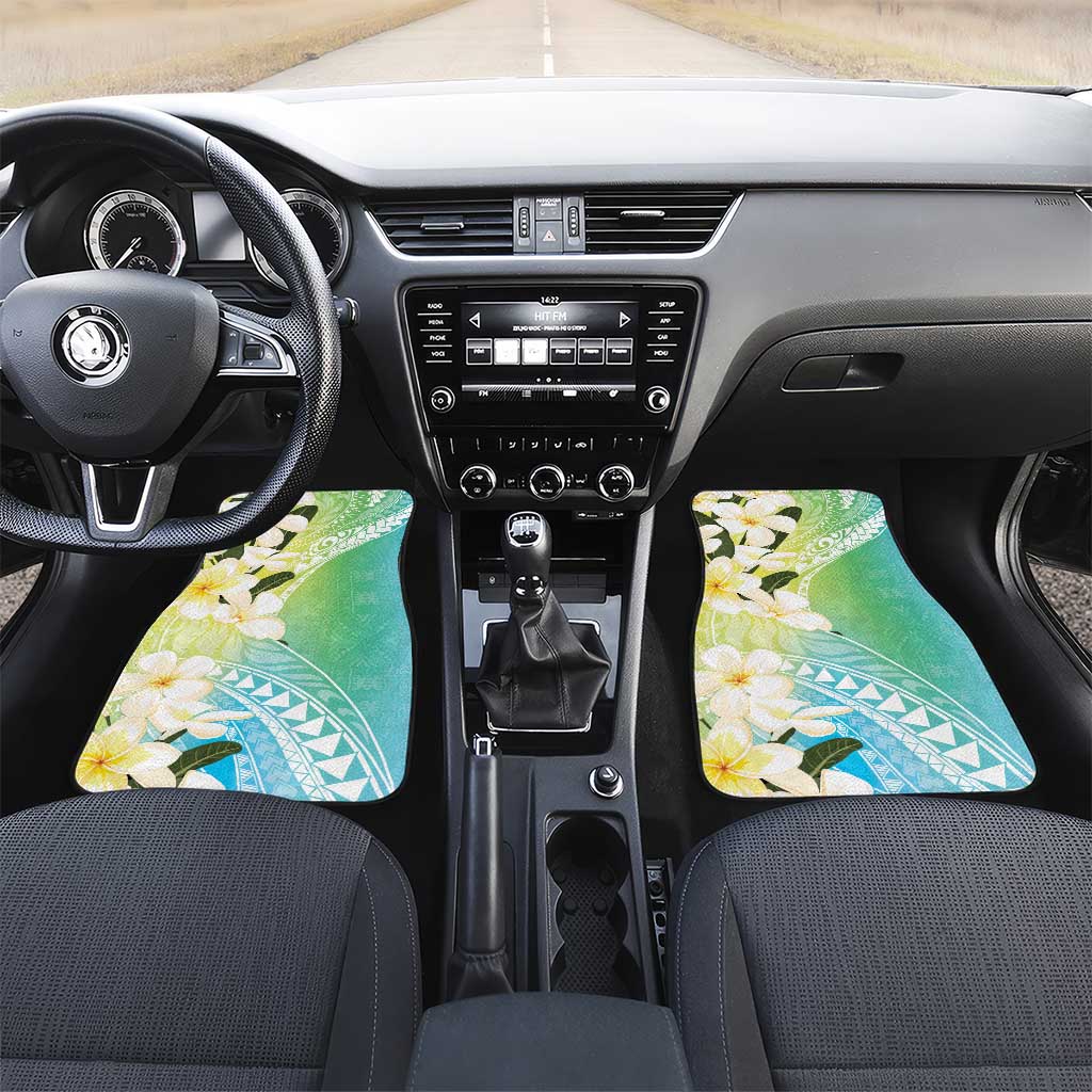 Aloha Hawaii Festive Car Mats Frangipani Lace Classic - Summer Vibes