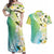 Aloha Hawaii Festive Couples Matching Off Shoulder Maxi Dress and Hawaiian Shirt Frangipani Lace Classic - Summer Vibes