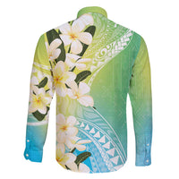 Aloha Hawaii Festive Family Matching Long Sleeve Bodycon Dress and Hawaiian Shirt Frangipani Lace Classic - Summer Vibes LT7 - Polynesian Pride
