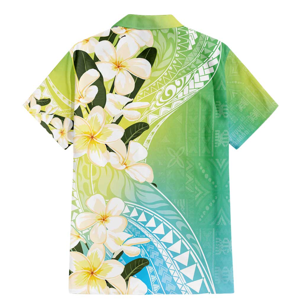 Aloha Hawaii Festive Family Matching Mermaid Dress and Hawaiian Shirt Frangipani Lace Classic - Summer Vibes LT7 - Polynesian Pride
