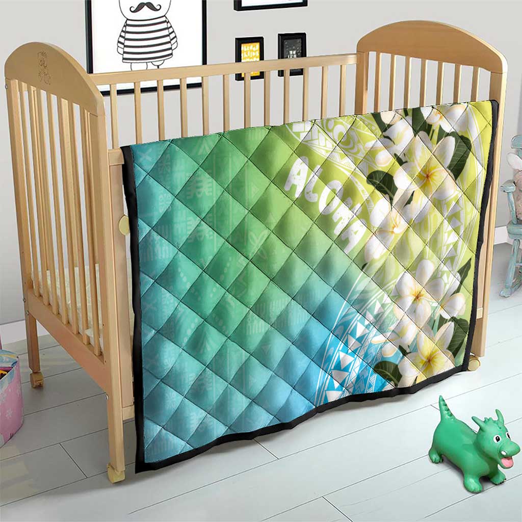 Aloha Hawaii Festive Quilt Frangipani Lace Classic - Summer Vibes