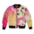 Aloha Hawaii Festive Bomber Jacket Frangipani Lace Classic - Spring Vibes