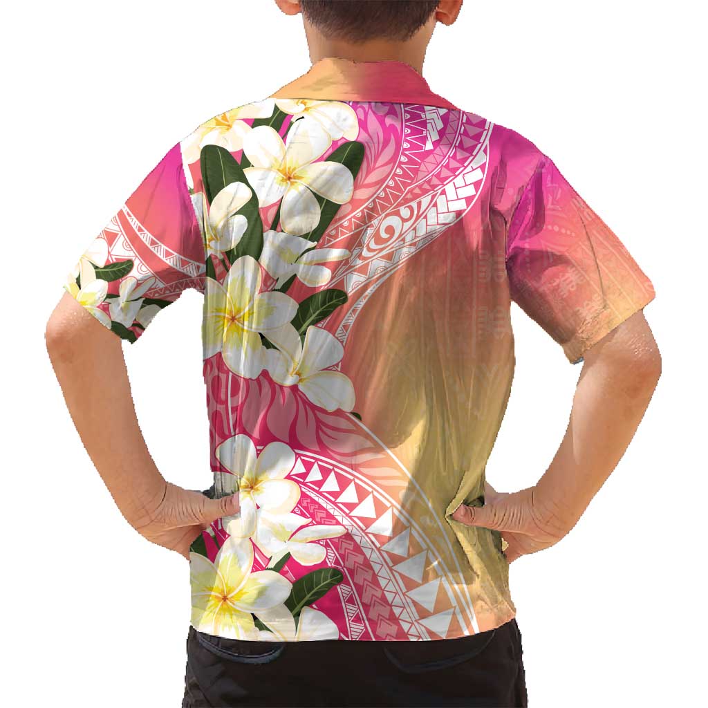 Aloha Hawaii Festive Family Matching Off Shoulder Maxi Dress and Hawaiian Shirt Frangipani Lace Classic - Spring Vibes LT7 - Polynesian Pride