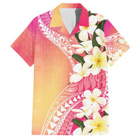 Aloha Hawaii Festive Family Matching Short Sleeve Bodycon Dress and Hawaiian Shirt Frangipani Lace Classic - Spring Vibes LT7 Dad's Shirt - Short Sleeve Colorful - Polynesian Pride