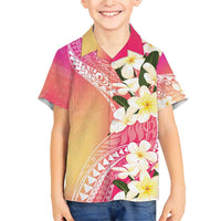 Aloha Hawaii Festive Family Matching Short Sleeve Bodycon Dress and Hawaiian Shirt Frangipani Lace Classic - Spring Vibes LT7 Son's Shirt Colorful - Polynesian Pride