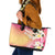 Aloha Hawaii Festive Leather Tote Bag Frangipani Lace Classic - Spring Vibes