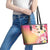 Aloha Hawaii Festive Leather Tote Bag Frangipani Lace Classic - Spring Vibes