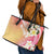 Aloha Hawaii Festive Leather Tote Bag Frangipani Lace Classic - Spring Vibes