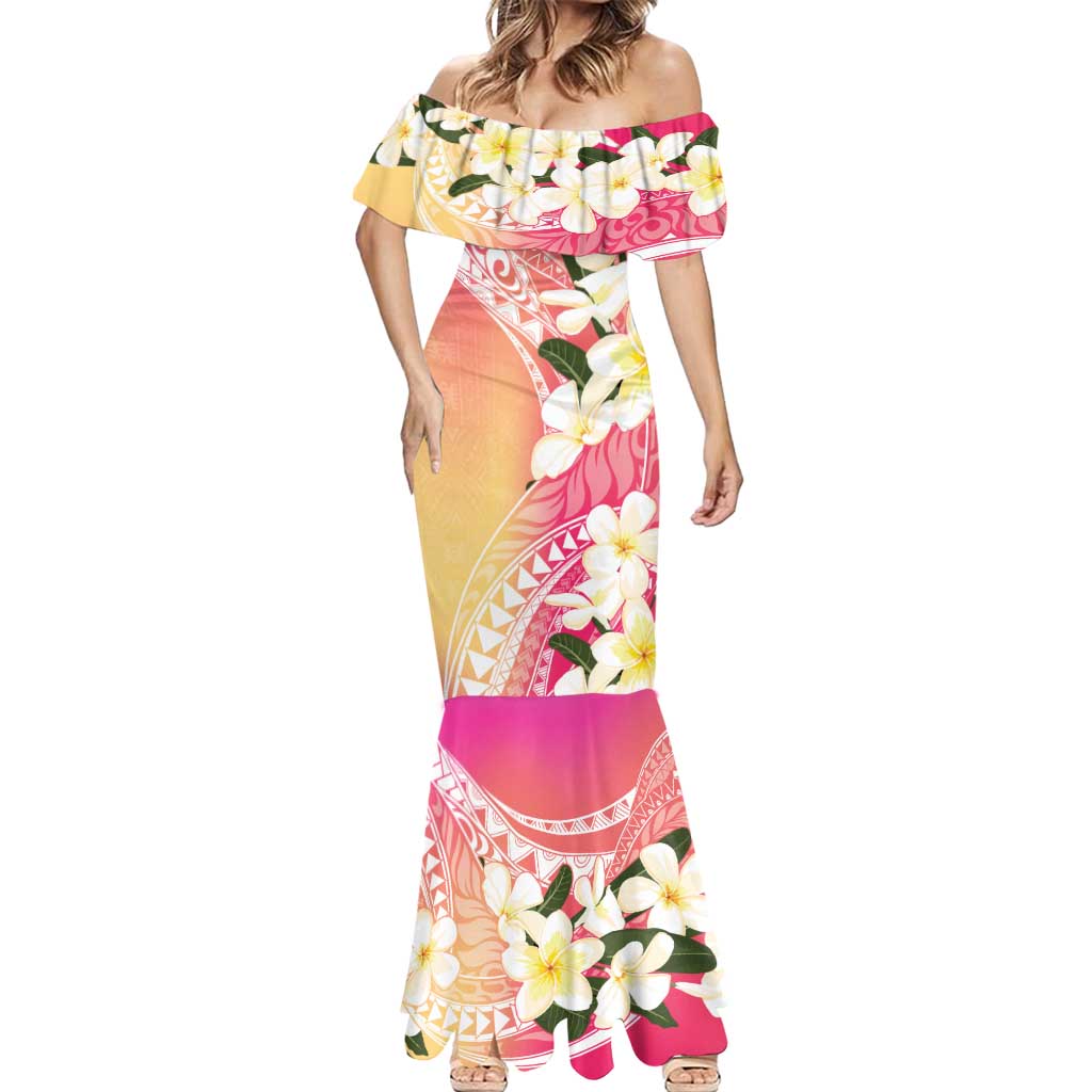 Aloha Hawaii Festive Mermaid Dress Frangipani Lace Classic - Spring Vibes