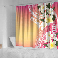 Aloha Hawaii Festive Shower Curtain Frangipani Lace Classic - Spring Vibes