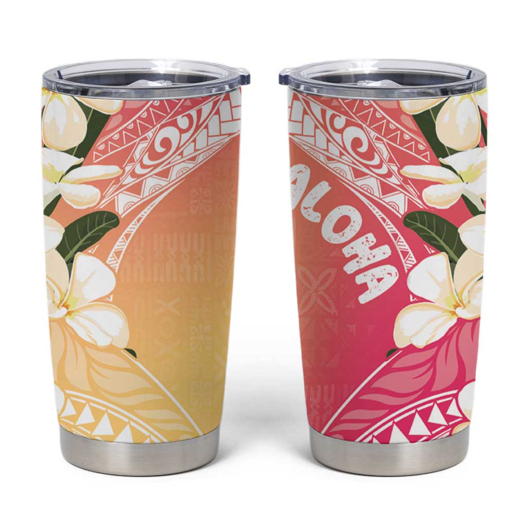 Aloha Hawaii Festive Tumbler Cup Frangipani Lace Classic - Spring Vibes