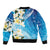 Aloha Hawaii Festive Bomber Jacket Frangipani Lace Classic - Oceanic