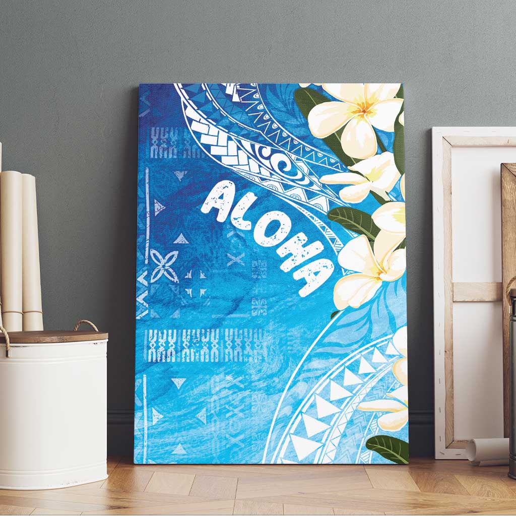 Aloha Hawaii Festive Canvas Wall Art Frangipani Lace Classic - Oceanic