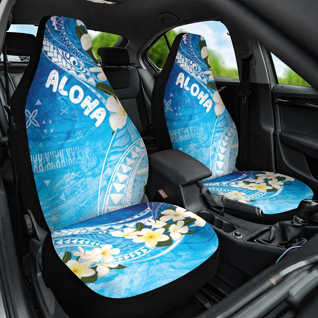 Aloha Hawaii Festive Car Seat Cover Frangipani Lace Classic - Oceanic