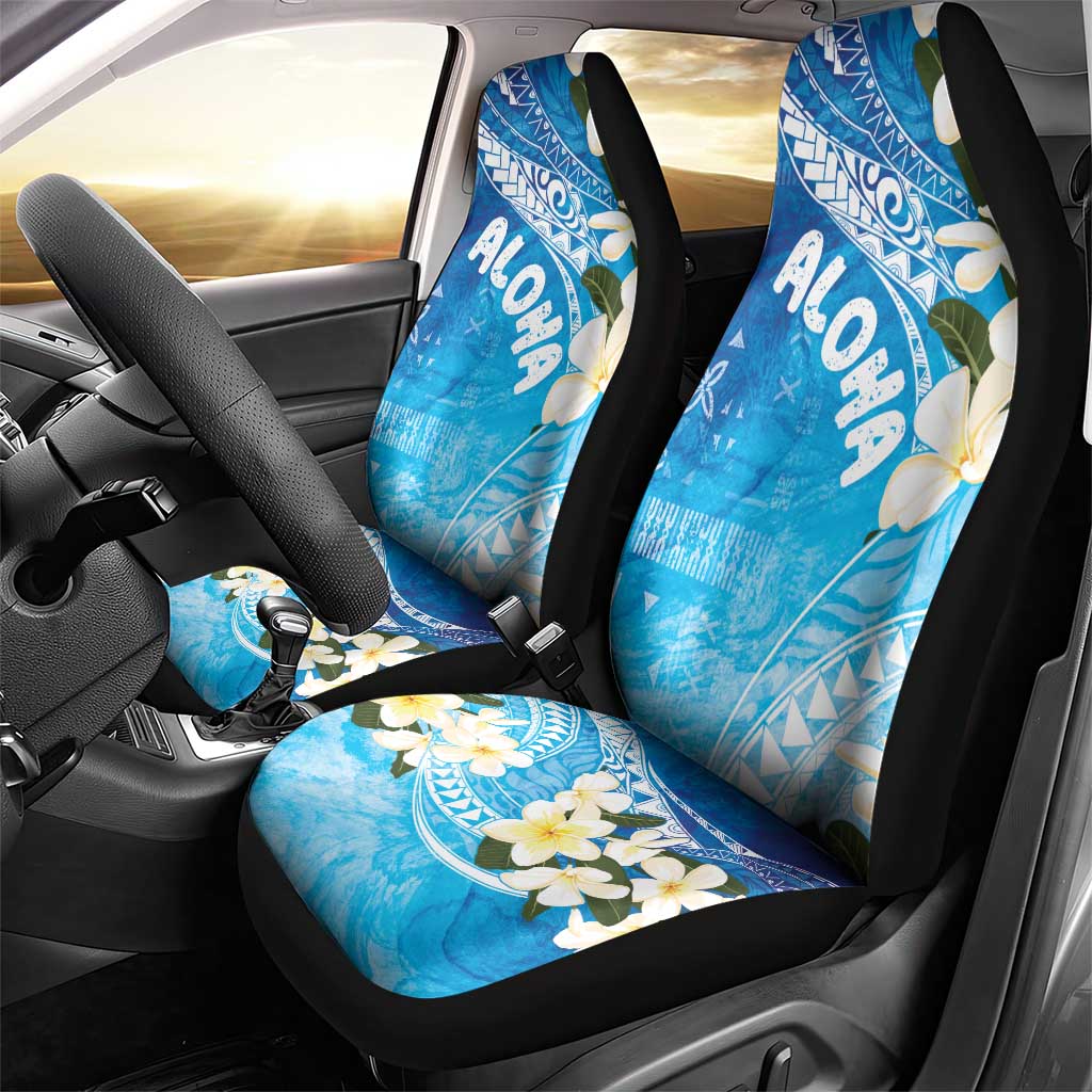 Aloha Hawaii Festive Car Seat Cover Frangipani Lace Classic - Oceanic
