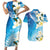 Aloha Hawaii Festive Couples Matching Short Sleeve Bodycon Dress and Hawaiian Shirt Frangipani Lace Classic - Oceanic