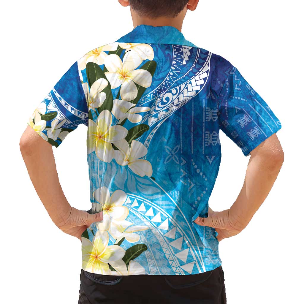 Aloha Hawaii Festive Family Matching Long Sleeve Bodycon Dress and Hawaiian Shirt Frangipani Lace Classic - Oceanic LT7 - Polynesian Pride