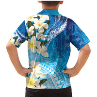 Aloha Hawaii Festive Family Matching Mermaid Dress and Hawaiian Shirt Frangipani Lace Classic - Oceanic LT7 - Polynesian Pride