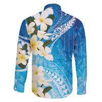 Aloha Hawaii Festive Family Matching Puletasi and Hawaiian Shirt Frangipani Lace Classic - Oceanic LT7 - Polynesian Pride
