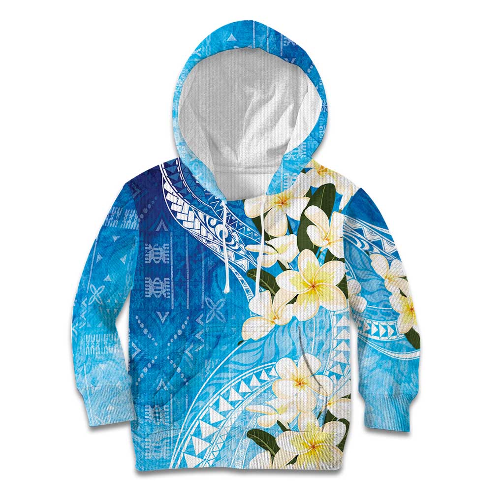 Aloha Hawaii Festive Kid Hoodie Frangipani Lace Classic - Oceanic