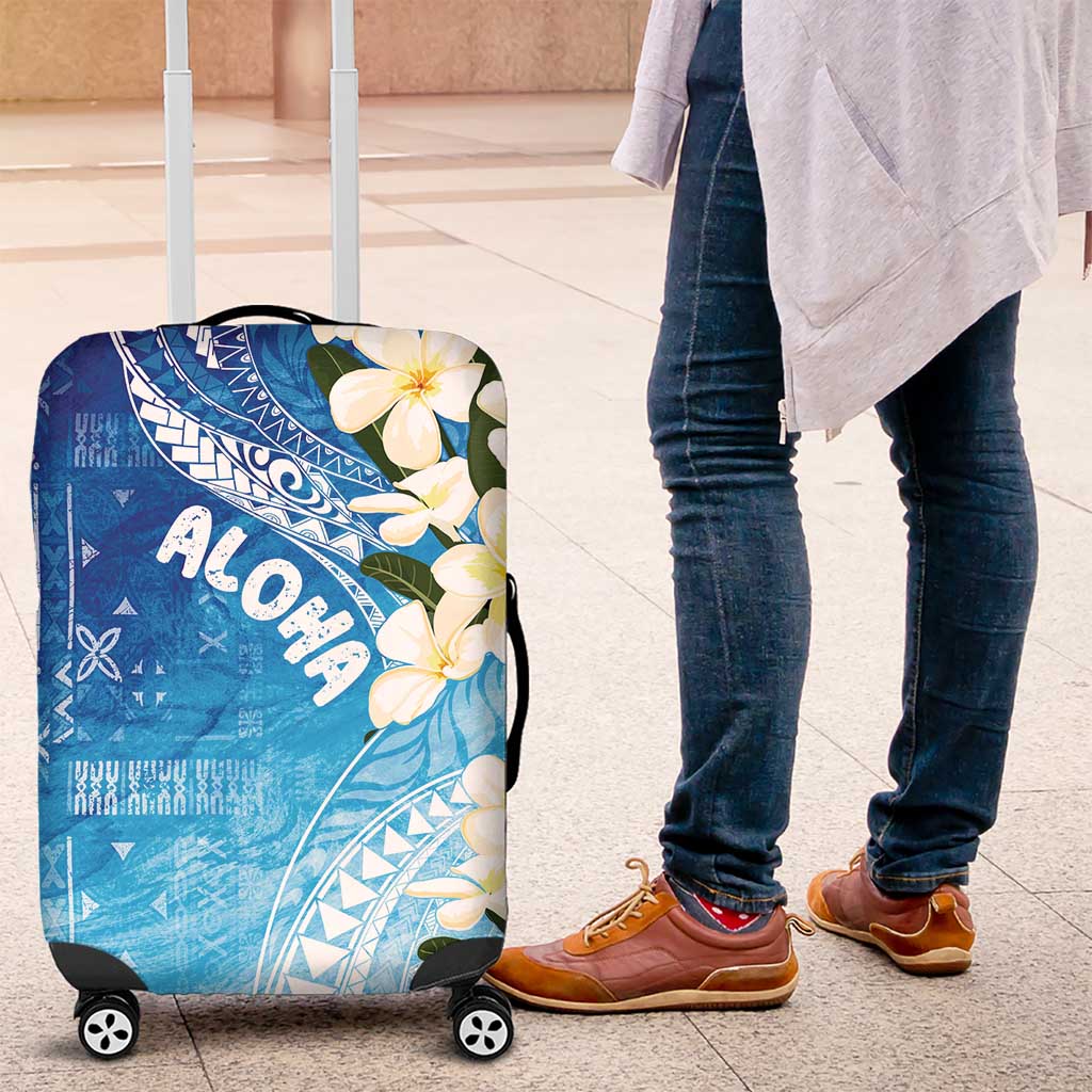 Aloha Hawaii Festive Luggage Cover Frangipani Lace Classic - Oceanic