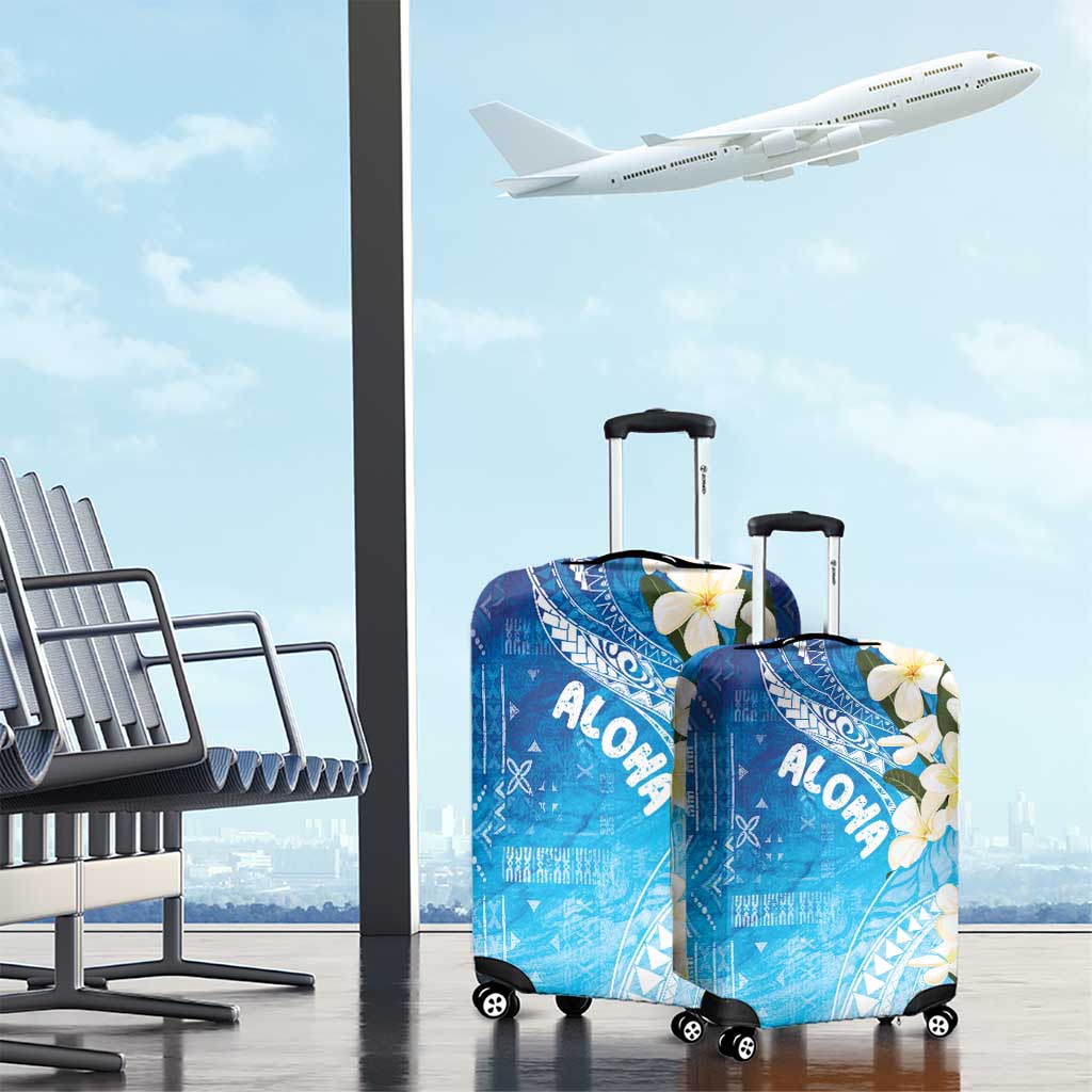 Aloha Hawaii Festive Luggage Cover Frangipani Lace Classic - Oceanic