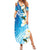 Aloha Hawaii Festive Summer Maxi Dress Frangipani Lace Classic - Oceanic