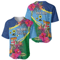 Personalized Malampa Fiji Day Together We Grow Baseball Jersey Special Tapa Mix - Polynesian Pride